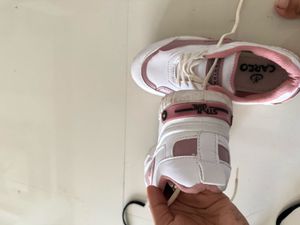 Pink and White Fashion Sneakers