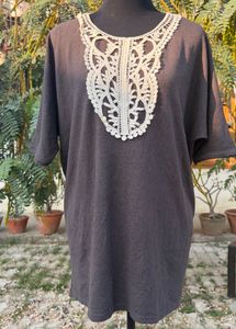 Elegant Brown Tunic Top