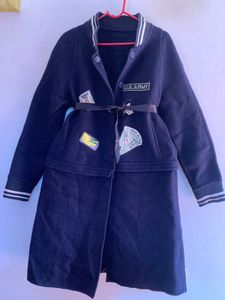 Stylish Army Patched Coat