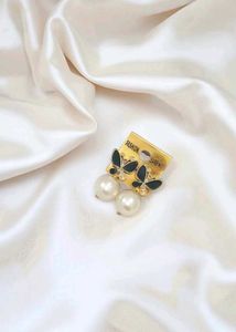 Butterfly Pearl Drop Earrings