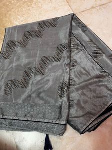 Elegant Grey Saree with Blouse