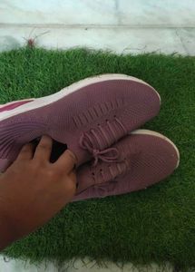 Comfortable Mauve Sneakers