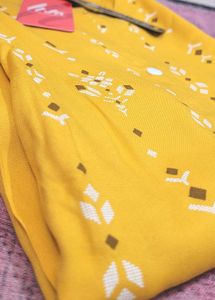 Yellow Print Kurti