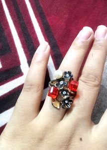 Floral Gemstone Ring