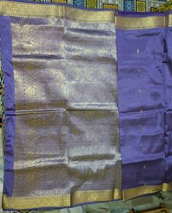 Purple Saree without blouse
