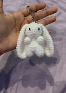 crochet Bunny Keychain