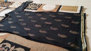 Elegant Black Paisley Kurta