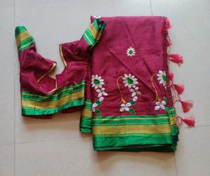 Nath Red Saree For Sale
