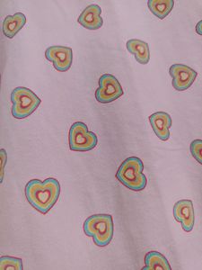 Aesthetic Heart Printed T Shirt