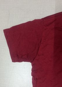Maroon Crop Tshirt