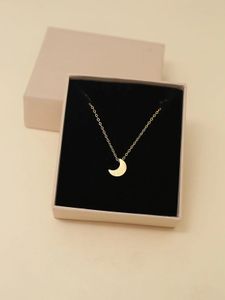 Gold Crescent Moon Necklace