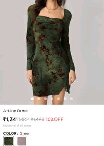 Floral Velvet Mini Dress