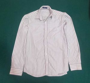 Striped Button-Down Shirt