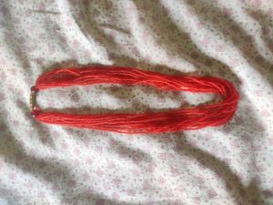 Red Beaded Necklace