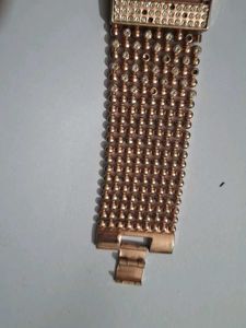 Guess Gold Beaded Bracelet Watch