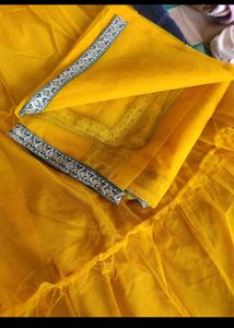 Girls' Festive Yellow Dress