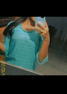 Blue Chikankari Kurti