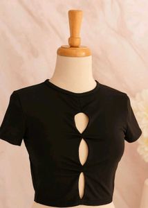 🇳🇿💫🎀Chic Cropped Black Top