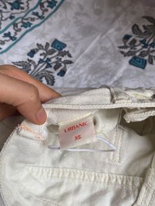 Straight Off White Denim Jeans