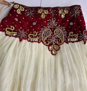 Velvet Heavy Work Girls Lehenga Choli