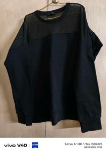Forever 21 Black Mesh Top