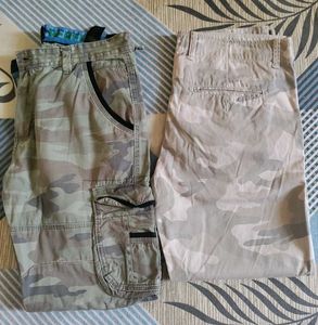 2 Army Print Trousers