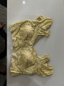 Green Ruffle Saaree