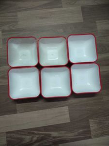 Set of 6 Square Bowls