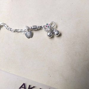 Pure Silver CZ Snack Chain ⛓️ Anklets पायल