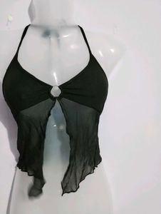 Y2K HEALTER NECK TOP