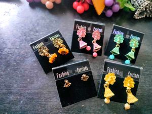 4 Colorful Fashion Earrings