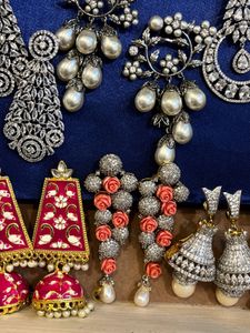 AD Earrings Set Of 7