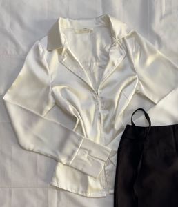 Fitted Satin Shirt