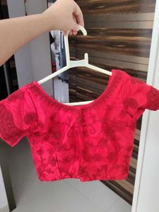 Red Stiched Lahenga