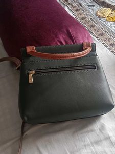 Baggit Olive &amp; Brown Satchel