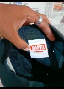 Marvel Logo Black Baseball Cap