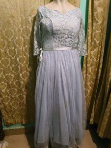 Elegant Lace &amp; Tulle Party Dress free