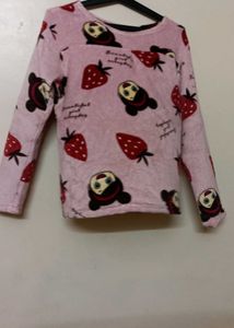 Pink cute night suit set