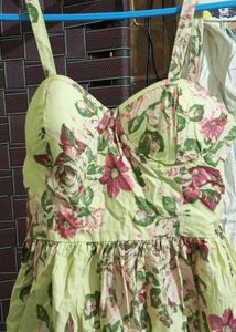 Padded Floral Dress