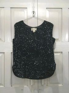 Vintage Beaded Sleeveless Top