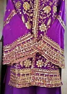 Women Purple Ethnic Kurta Suit Set With Dupatta