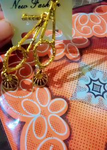 Gold Tone Dangle Earrings