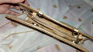 Gold Rhinestone Clutch