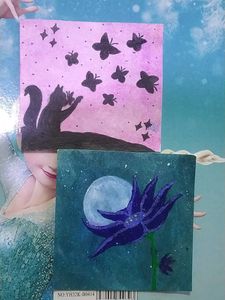 ✨Original Handmade Art - Two Small Paintings 5