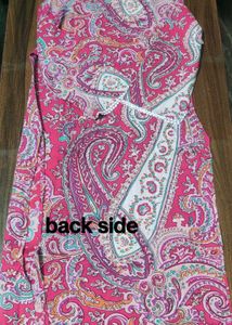 Pink Paisley Print Kurta