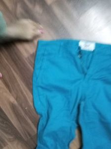 Blue Casual Pants