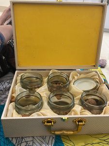 Gold Box With 5 Jars