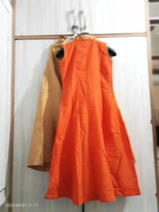 Title: Traditional Orange &amp; Beige Embroidered Anar