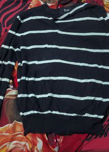 Black And White Stripe Top