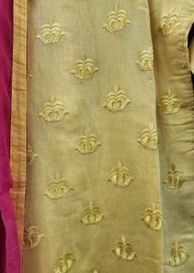 Yellow Kurti with Pink Dupatta